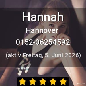 Escort Hannah in Hannover