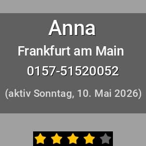 Escort Anna in Frankfurt am Main