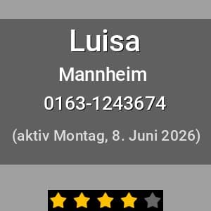 Escort Luisa in Mannheim