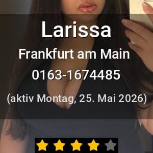 Escort Larissa in Frankfurt am Main