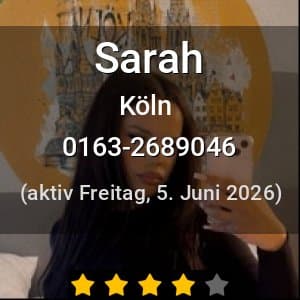 Escort Sarah in Köln