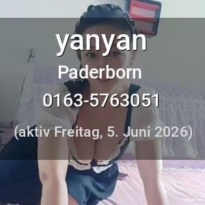 Escort yanyan in Paderborn