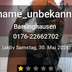 Escort name_unbekannt in Barsinghausen