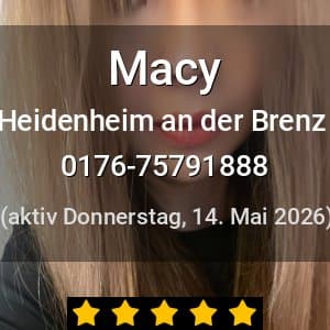 Escort Macy in Heidenheim an der Brenz